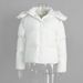 girl Girl Cross-Border For Women 2025 Winter New European And American Style Loose Coat Short Hooded Cotton Jacket_ecoleips.com