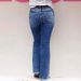 Cross-border Foreign Trade European And American Street Fashion Raw Edge Stretch Jeans, Women's Slightly Spicy Bootcut_ecoleips.com