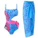 Women's Clothing New One Piece Swimsuit Women's Tight Sexy Slim Retro Strap Chiffon Long Skirt Swimsuit Suit_ecoleips.com