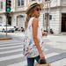 Summer Casual Sleeveless Vest For Women Watercolor Floral Print Round Neck Loose Top_ecoleips.com