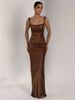 K Sexy Pleated High-end New Dress With Slimming Effect, Camisole Temperament, Banquet Evening Gown, Long_ecoleips.com