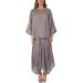 Women's Clothing Casual Solid Color Loose Skirt Two Piece Suit_ecoleips.com