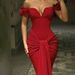 Women's Clothing Autumn Long Skirt Celebrity Style Temperament Sexy One Shoulder Slim Dress_ecoleips.com