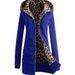 Fleece-Lined Leopard Print Hoodie – Oversized Winter Pullover With Scarf Collar, Thickened Cotton-Like Fabric In 6 Vibrant Colors (S-3XL)_ecoleips.com