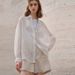 High End Women's Pure Ramie Long Sleeve Shirt Spring Summer 2026 French Style Sun Protection Loose Cardigan Lapel Thin Shirt_ecoleips.com