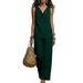 Organic Linen Lounge Set – Women's V-Neck Tank & Wide-Leg Pants (S-XXL, 5 Earth Tones)_ecoleips.com