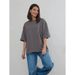 Pure Cotton Mid-Length Half-Sleeve T-Shirt For Women, Summer New European And American Style, Lazy Loose Fit, Versatile_ecoleips.com
