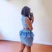 Women's Clothing New Women's Denim Suit Sleeveless Lapel Cardigan Small Vest Irregular Short Skirt Two Piece Suit_ecoleips.com