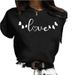 Wholesale Cross-border Plus-size Clothing, Heart-pattern Floral Summer Tops, Women's T-shirts_ecoleips.com