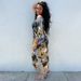 Women's Clothing Blue Bottom Flower Loose Beach Robe Seaside Holiday Sun Protection Dress Bikini Swimsuit Blouse_ecoleips.com