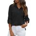 Aria Basics Aria Basics 2024 Women's Spring/Summer New Collection: Cross-Border European And American Style Button-Up Loose Shirt, Solid_ecoleips.com
