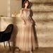 Women's Clothing Fringe Shoulder Evening Gown For Women Elegant Sexy Sophisticated Long Dress Perfect For Banquets And Annual Meetings_ecoleips.com