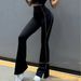 Women's High-Waisted Yoga Flare Pants - Seamless, Butt-Lifting, Breathable & Stretchy Workout Leggings For Gym, Running & Lounge_ecoleips.com