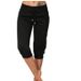 Women's Summer Cropped Pants Loose Fit Beaded Slimming Mid-Length Sporty Casual Style Fashion Export Capris_ecoleips.com