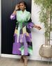 Women's Clothing V Neck Loose Lace Waist Dress_ecoleips.com