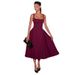 Women's Clothing New Solid Color Suspender U Neck Sexy Backless Dress_ecoleips.com