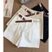 New Version Internet Celebrity Hot Girl High-End Denim Washed Cotton Fabric Versatile High-Waist Shorts Wide-Leg_ecoleips.com