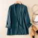 Real Photos Of 2026 Spring/Autumn Casual Linen Blazer For Women, Long Sleeve, Thin, Short, Cotton Linen Blazer_ecoleips.com