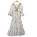 2025 New Women's Malay Indonesian Muslim Robe Fashion Gold Foil Dress_ecoleips.com