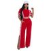 Women's Clothing Trend Wide Leg Loose Casual Trousers Two Piece Set_ecoleips.com