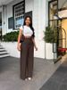 Commuting High Waist Drape Straight Pants Formal Pants Casual Suit Long Pants Women_ecoleips.com