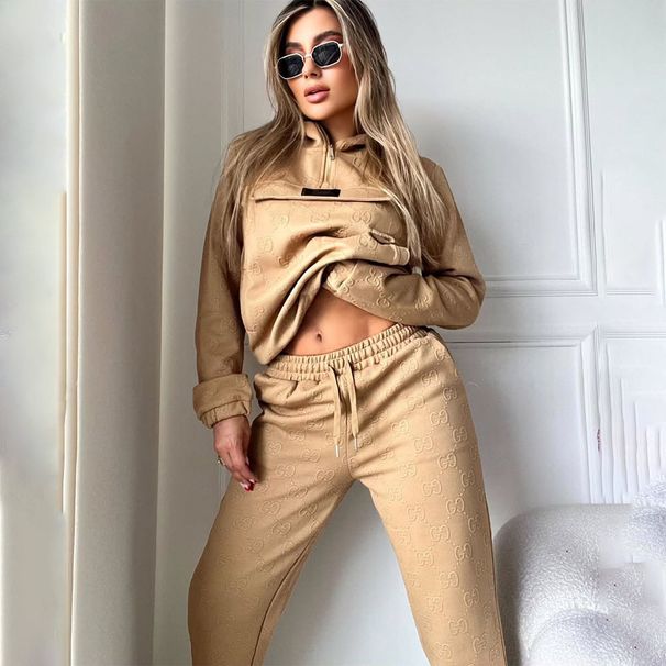 Fashionable Pullover Sweatshirt Pants Women Casual Trendy Suit Long-sleeved Loose Wide-leg Pants Two-piece Set -3_ecoleips.com