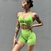Women's Cationic Brushed Sports Bra Deep V Neck Backless Nude Fitness Yoga Top American Style Sexy Breathable Clothing_ecoleips.com