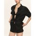 Women's Summer Linen Short-sleeve Shirt Top, French Style, High-end, Loose, White, Trendy Blouse_ecoleips.com