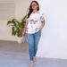 2025 Spring/Summer New Women's Fashion Round Neck Printed Short Sleeved T-shirt For Women_ecoleips.com
