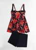 Tankini Set 2026 Two Pieces Swimsuit Women Beach Dress Printed Swimwear Female Bathers Bathing Swimming Swim Suit Beachwear XXL_ecoleips.com