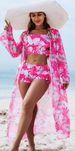 Women’s Clothing new fashion high end sexy multi color printed three piece bikini BIKINI women's swimsuit_ecoleips.com