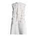 Elegant Stand Collar Short Dress For Women Sleeveless Beaded Three Dimensional Floral Details Sophisticated Loose Fitting New Style_ecoleips.com