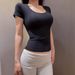 ng2510292 In-stock American-style U-neck Short-sleeve T-shirt, Made Of Cotton Nylon, Skin-friendly, Soft And Slim-fitting, With A_ecoleips.com