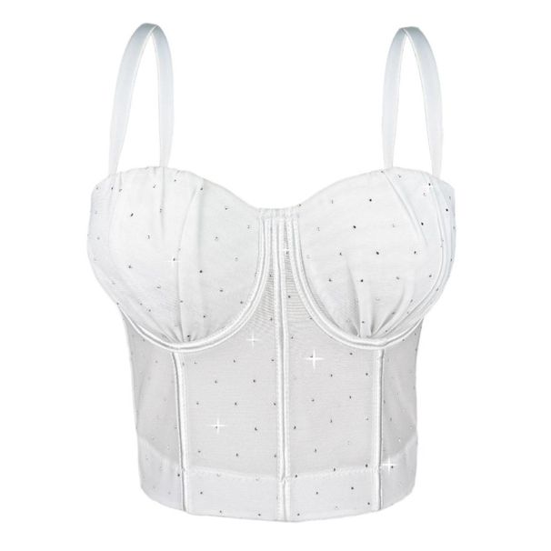 Women's Clothing New Multi Color Pleated Gathered Bra Cup Suspenders Comfortable Vest Top Fishbone Bra Outer Wear_ecoleips.com