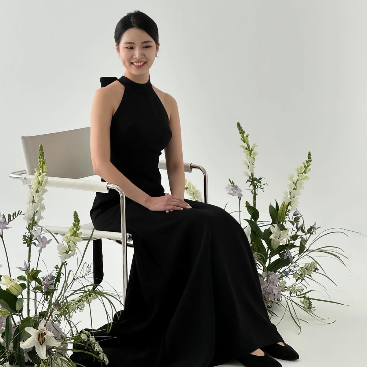 Women's Clothing Elegant Style Hepburn Evening Gown Halter Neck Backless Design Small Fishtail Train For Birthday Parties Ceremonies Emcees Party Wear_ecoleips.com