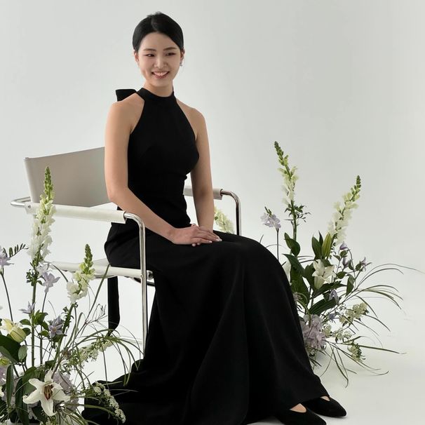 Women's Clothing Elegant Style Hepburn Evening Gown Halter Neck Backless Design Small Fishtail Train For Birthday Parties Ceremonies Emcees Party Wear_ecoleips.com