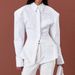 French Vintage Style Wrap Front Lace Back Blouse - Elegant & Breathable Summer Top For Women_ecoleips.com