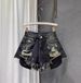Summer Slim Fit High Waist Women's Denim Shorts Light Color Ripped Design Sexy a Line Wide Leg Hot Pants_ecoleips.com