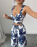 Women's Clothing Resort Beach Two Piece Print Sexy Tube Top Suit_ecoleips.com