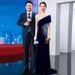 Women's Velvet Evening Party Dress Elegant Grand Annual Meeting Hostess Light Luxury Red Niche Style New_ecoleips.com