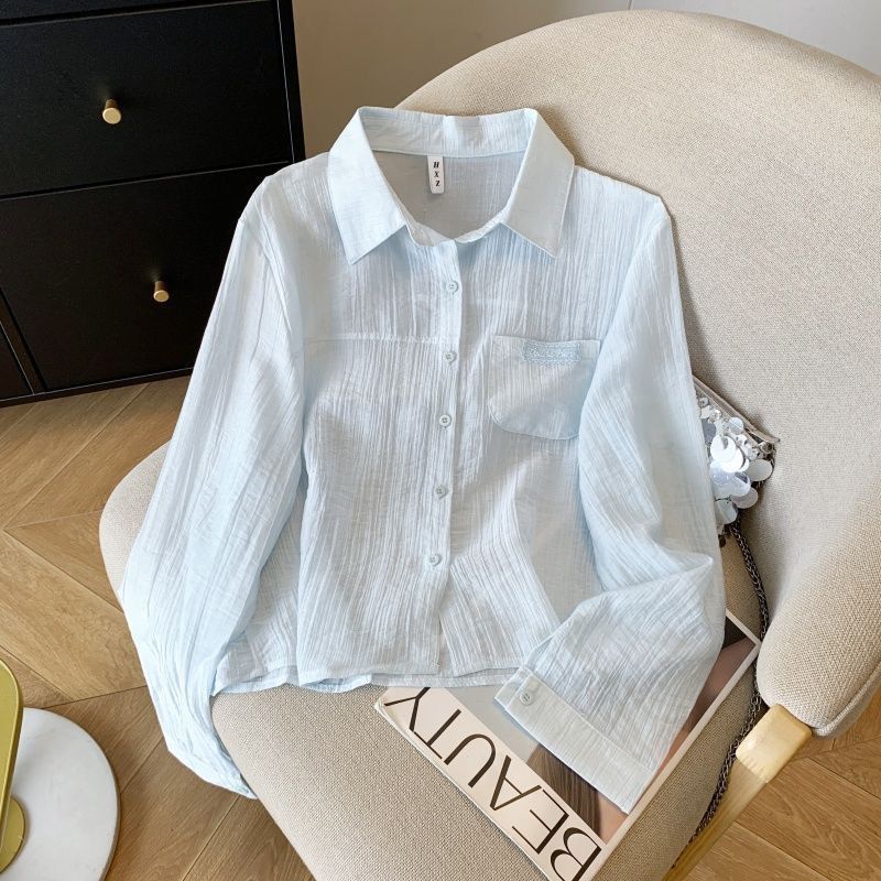 Women's Summer Thin Sun Protection Shirt New Style Fashionable Breathable Casual Short Sleeve Outerwear for Petite_ecoleips.com