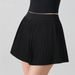 K High-waisted Quick-dry Yoga Skirt With Pleats For Fitness, Running, Badminton, Tennis, Outdoor Activities, And Anti-slip Prevention_ecoleips.com
