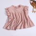 Women's Clothing Sleeveless Suit Stand Collar Lace Pleated Top Tea Style Outfit Elastic Waist Wide Leg Pants Two Piece Suit_ecoleips.com