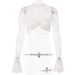 Aria Basics Aria Basics European And American Cross-Border Autumn New Sexy Hot Girl Hook Pattern See-Through Women's T-Shirt Fashion Slim Fit_ecoleips.com