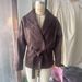 Women's Retro Lapel Suede Trench Coat – Belted Waist, Classic European Style, Elegant Outerwear For Fall & Winter_ecoleips.com