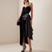 Sexy Tube Top Dress - Black Elegant Irregular Sleeveless Dress For Women | European & American Style_ecoleips.com