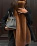 Aria Basics European And American Cross-Border 2025 Spring Women's Vest: Comfortable, Casual, High Collar, Fur, Sleeveless,_ecoleips.com