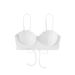 Women's Solid Color Hard Cup Bikini Set - Sexy Strap Top & High Support Swimwear For Beach & Pool_ecoleips.com