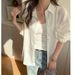 K Sunscreen Clothes, Women's Shirts, Light Luxury, High-end Feel, Long Sleeves, Thin Outer Wear, Solid Color Loose Jacket_ecoleips.com
