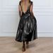 Women's Clothing Plus Size Women's PU Leather Half Length Skirt Style With Pockets For Formal & Casual For Women_ecoleips.com